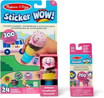 Melissa & Doug Sticker Wow! Ice Cream Bundle, 500 Stickers