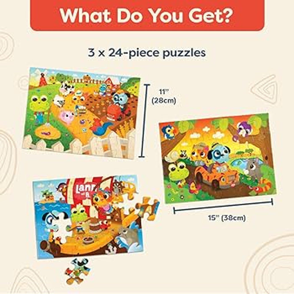 Land of B. Jigsaw Puzzles - 3 Kids Puzzle Adventures