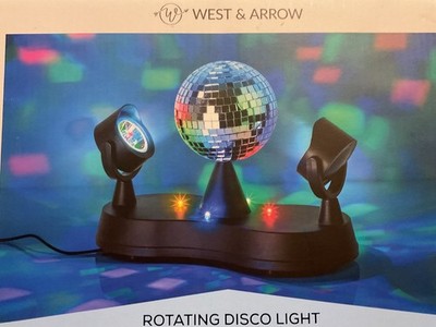 West & Arrow Rotating Disco Ball Party Projector USB Powered