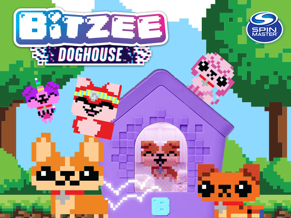 Bitzee Doghouse Interactive Toy, 15 Puppies, Digital Pet