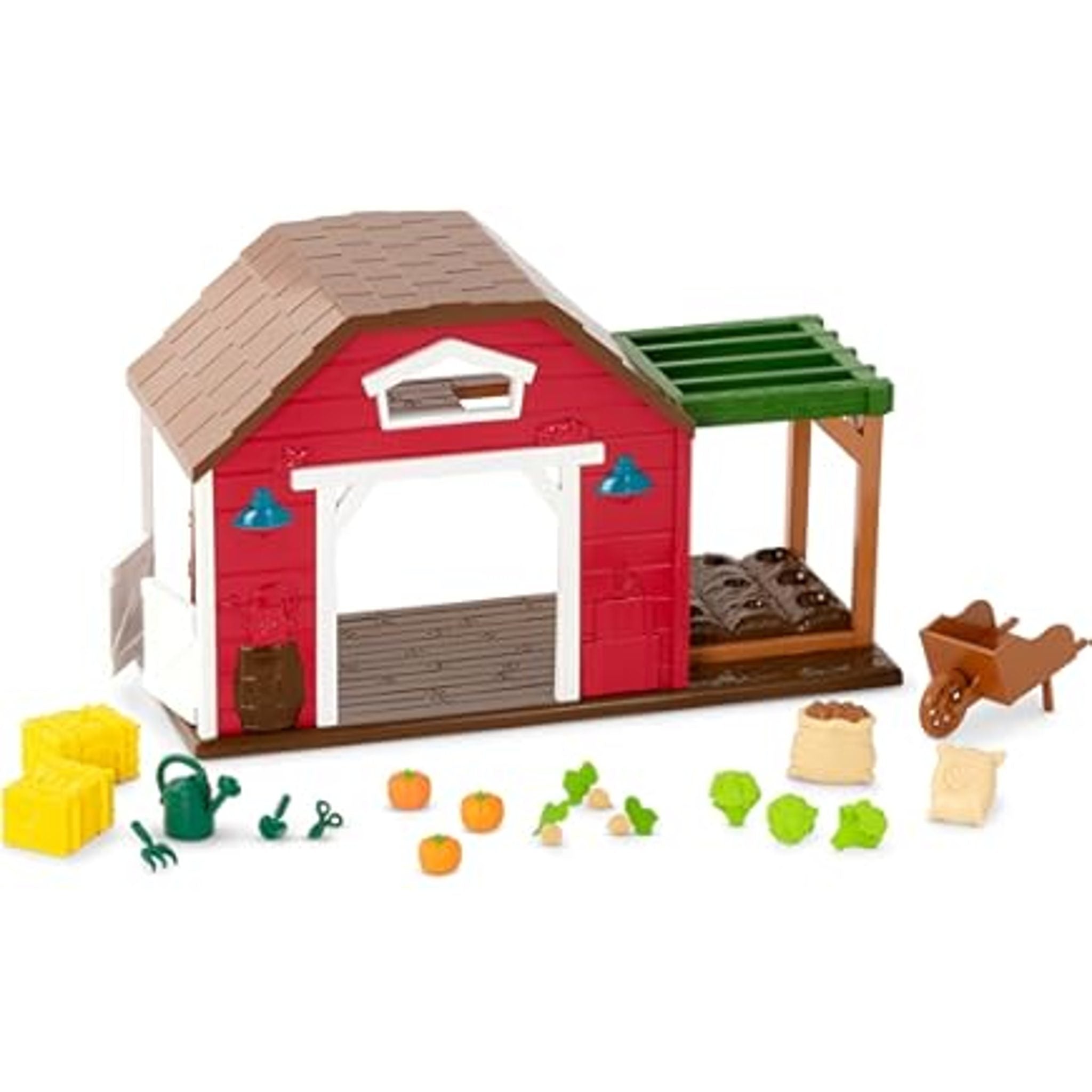 Lil Woodzeez Happy Harvest Farm Playset - 20 Pcs, Ages 3+