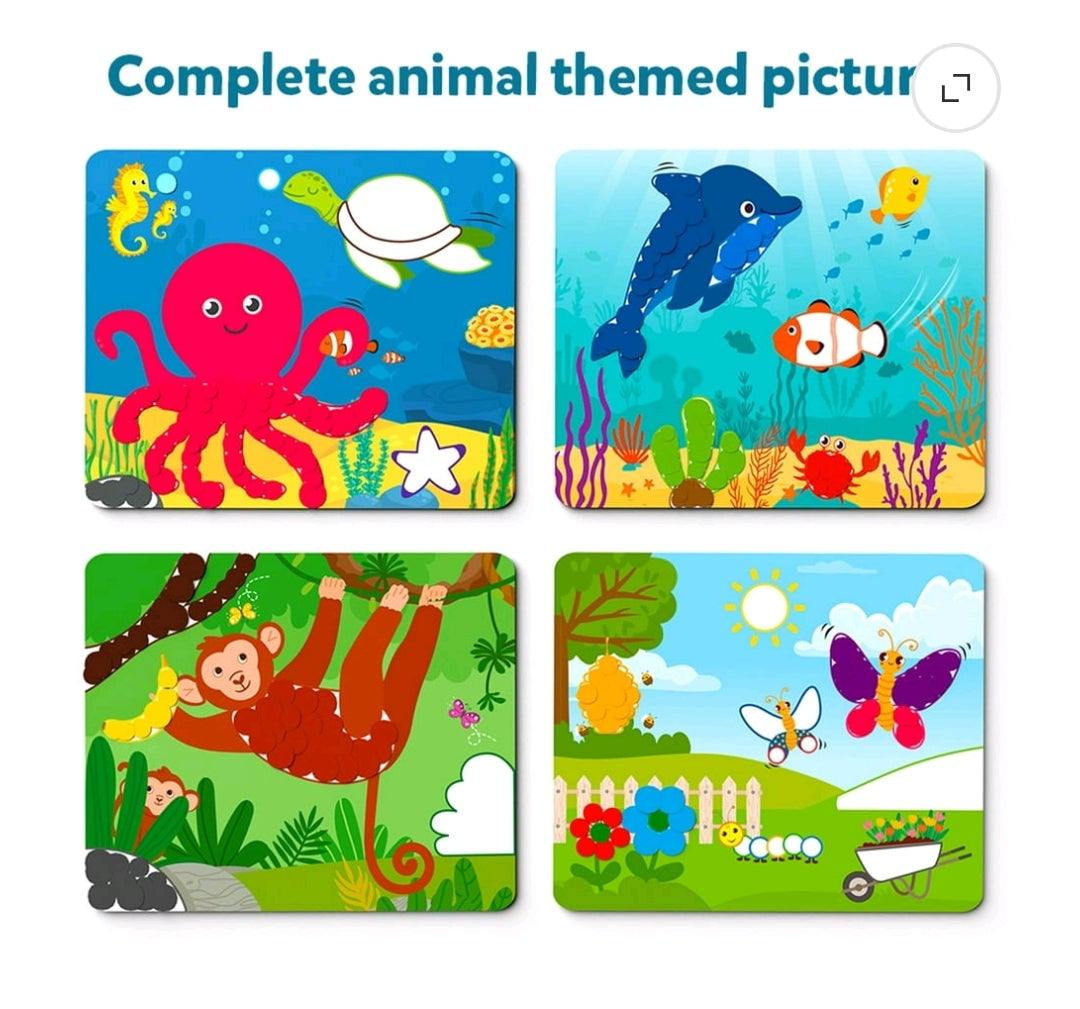 Skillmatics Dot It Sticker Art: Animals, 500+ Stickers, Craft Kit